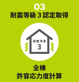 03:耐震等級３認定取得