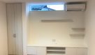 新潟の建売住宅tooneHOUSE（トーンハウス）白いテレビボードと造作棚