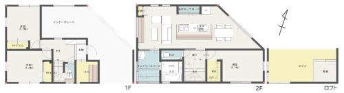 新潟の建売住宅tooneHOUSE（トーンハウス）の亀田大月物件間取り図